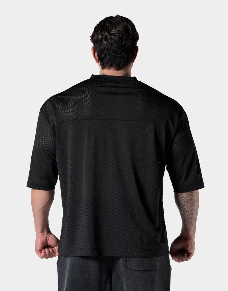 Extra Big Mesh Football T-Shirt - Black – LÝFT