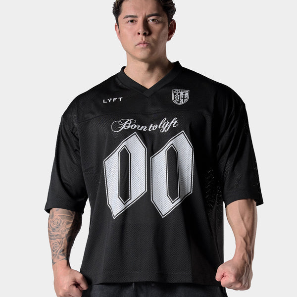 Extra Big Mesh Football T-Shirt - Black – LÝFT