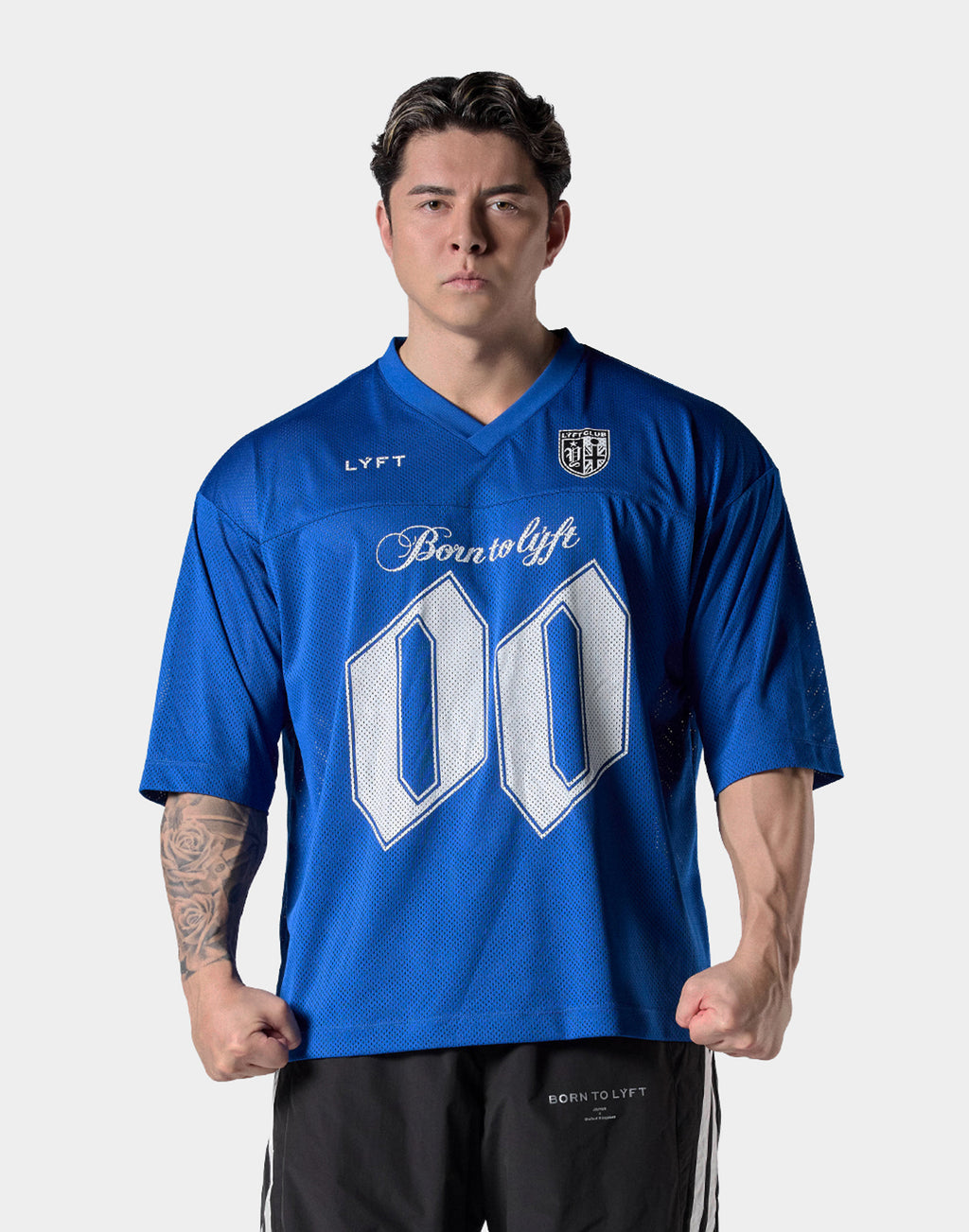 Extra Big Mesh Football T-Shirt - Blue – LÝFT