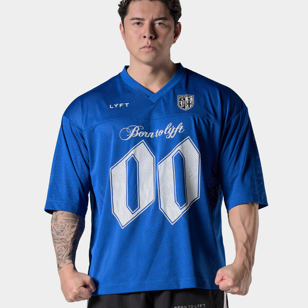 Extra Big Mesh Football T-Shirt - Blue – LÝFT
