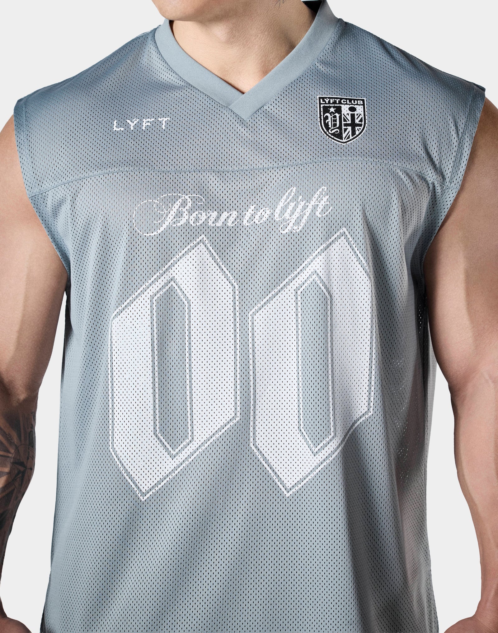 Mesh Football Tanktop - Grey – LÝFT