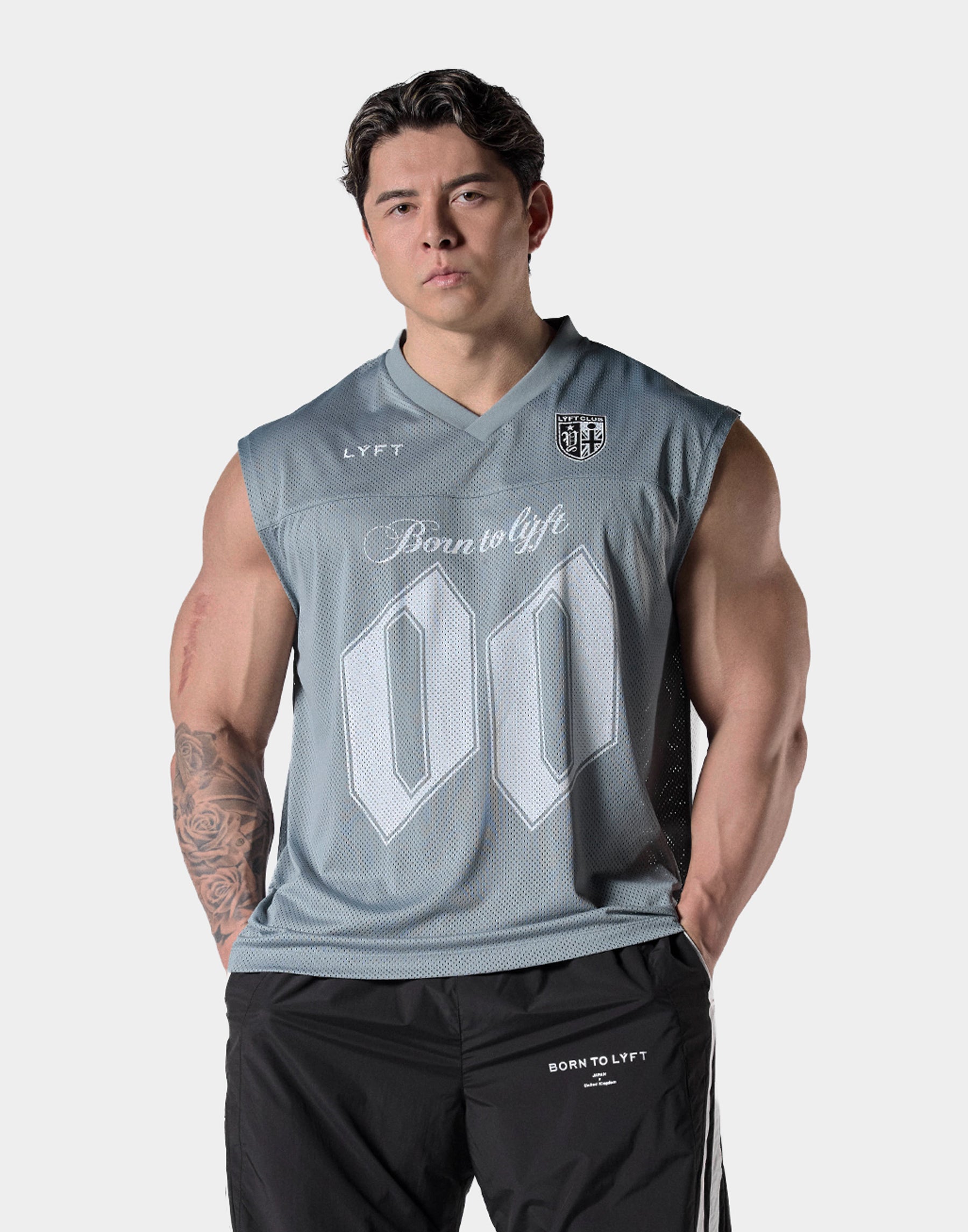 トップス LYFT Mesh Football Tanktop Mesh Football Tanktop - Grey – LÝFT