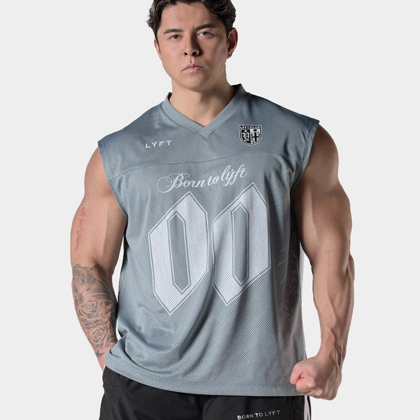 Mesh Football Tanktop - Grey – LÝFT