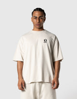 Old Ý Graphic Vintage Big T-Shirt - Ivory