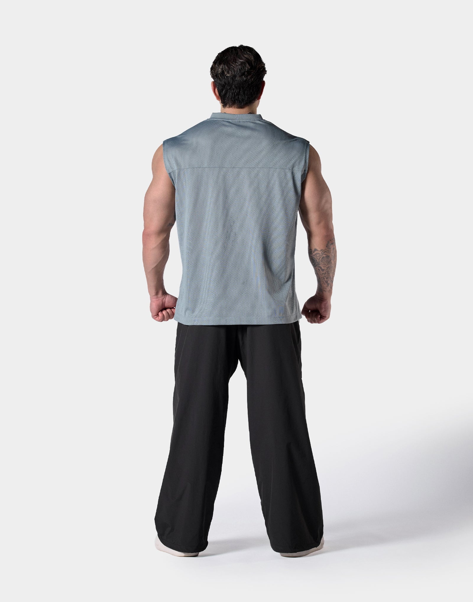 Mesh Football Tanktop - Grey – LÝFT