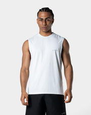3M Reflector Waffle Tanktop - White