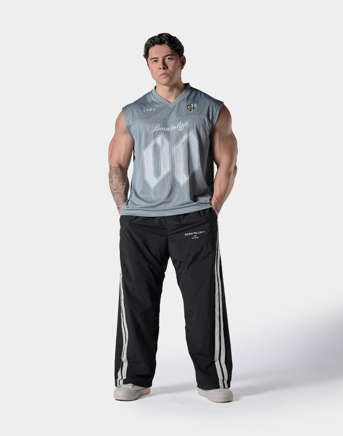 Mesh Football Tanktop - Grey