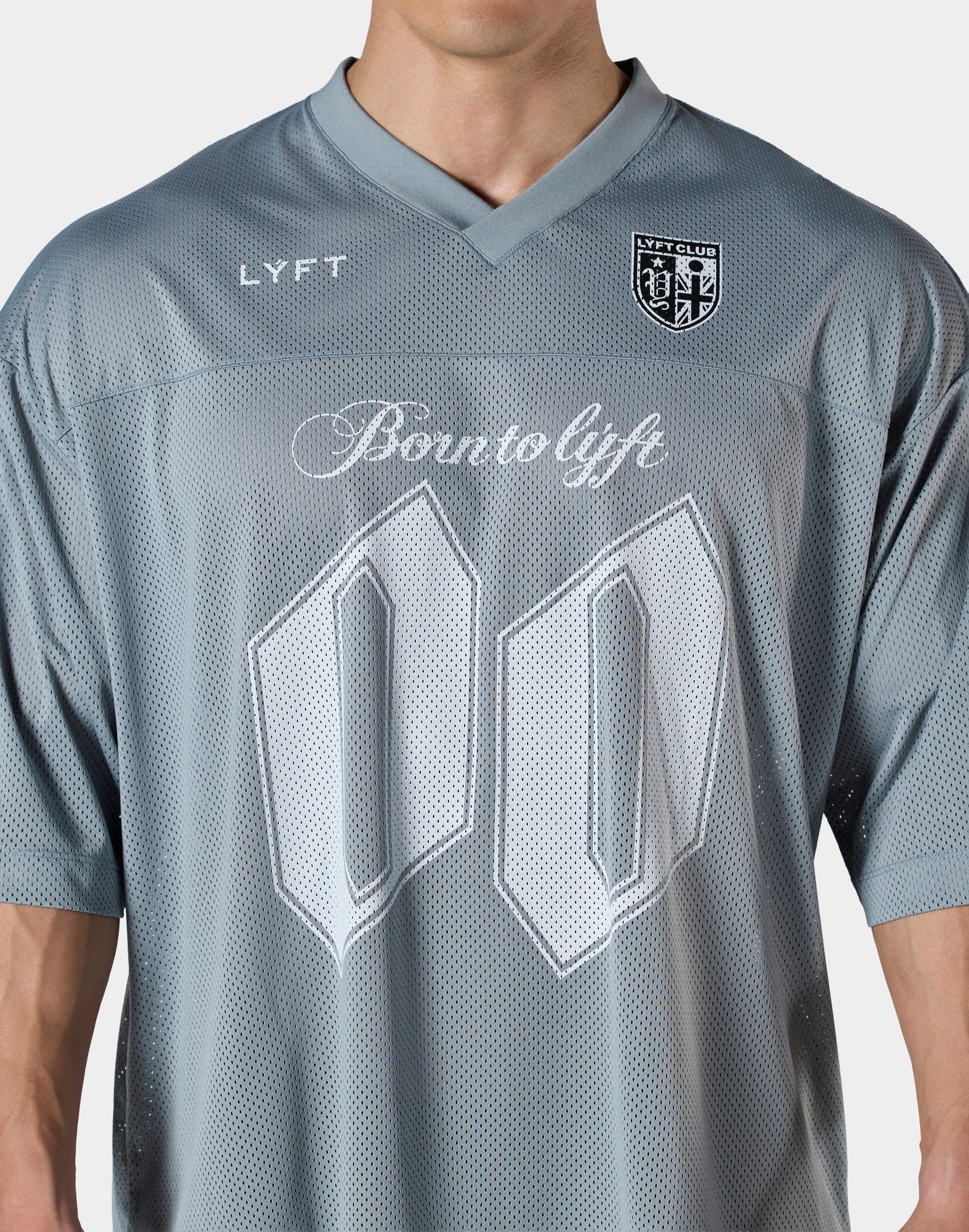 Extra Big Mesh Football T-Shirt - Grey – LÝFT