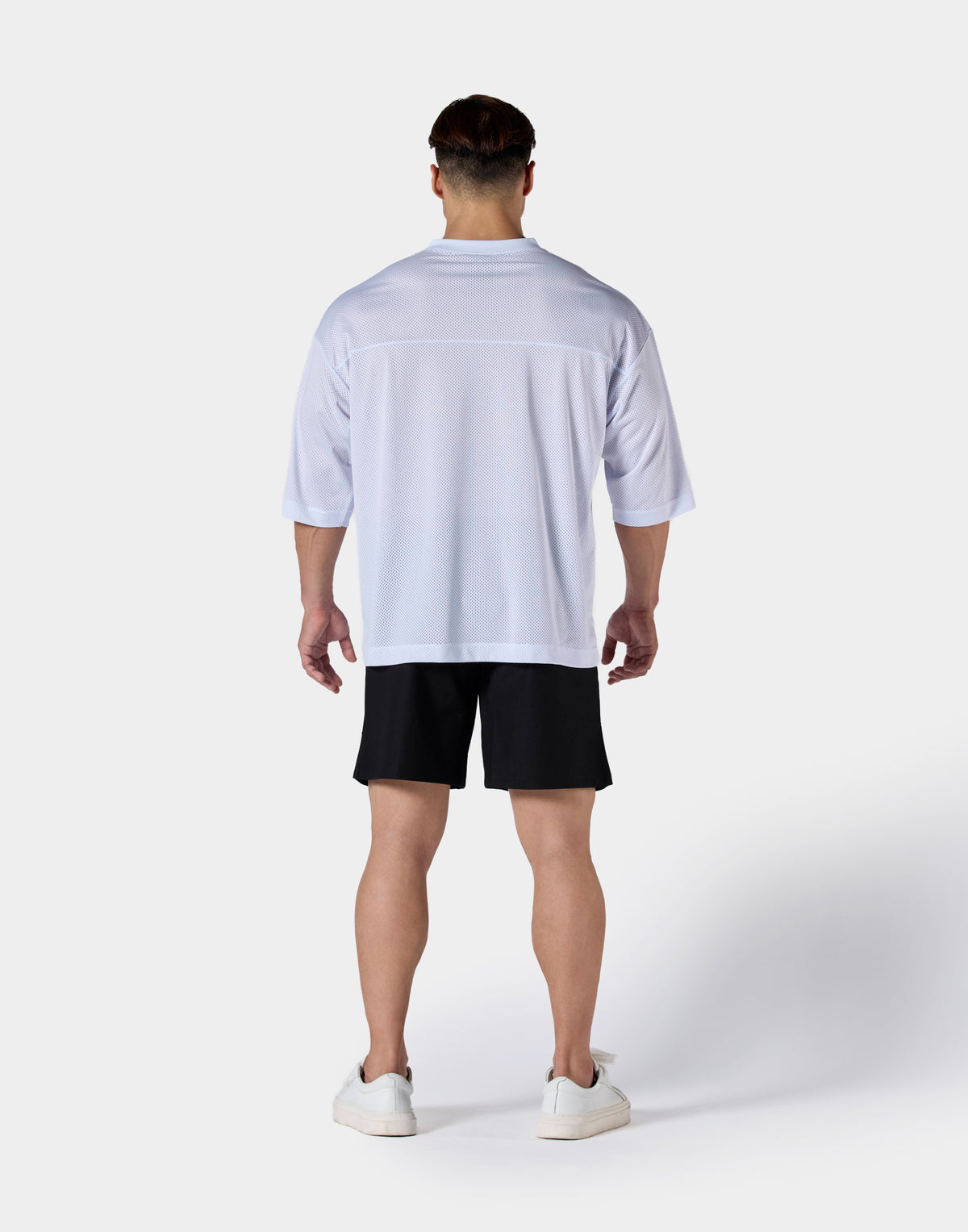 Extra Big Mesh Football T-Shirt - White