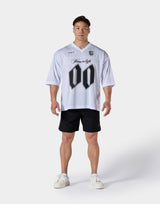 Extra Big Mesh Football T-Shirt - White