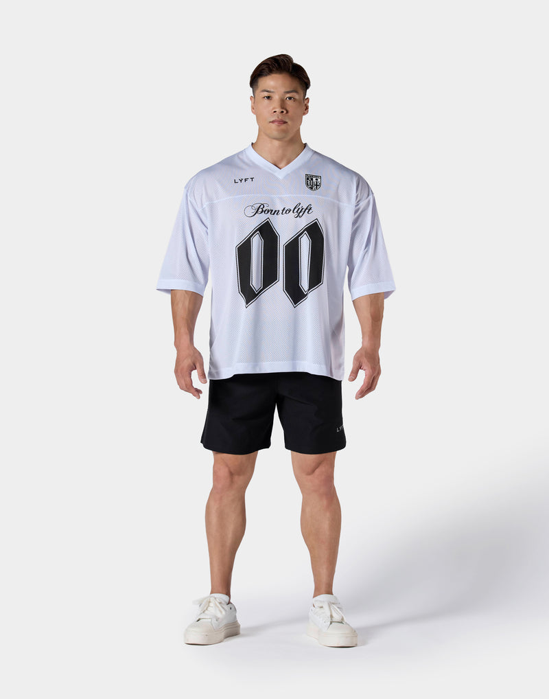 Extra Big Mesh Football T-Shirt - White – LÝFT
