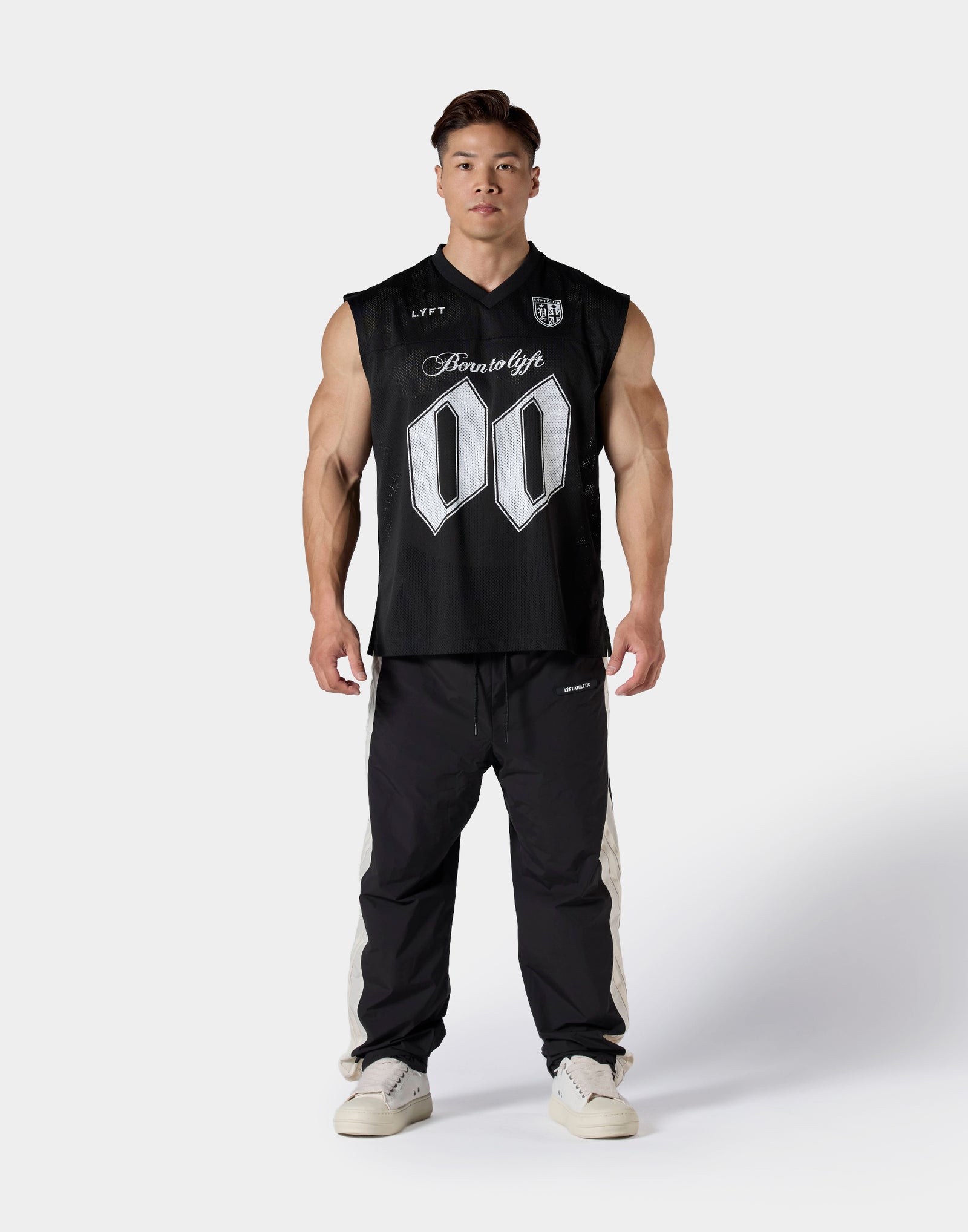 Mesh Football Tanktop - Black – LÝFT