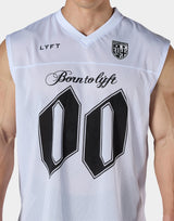 Mesh Football Tanktop - White