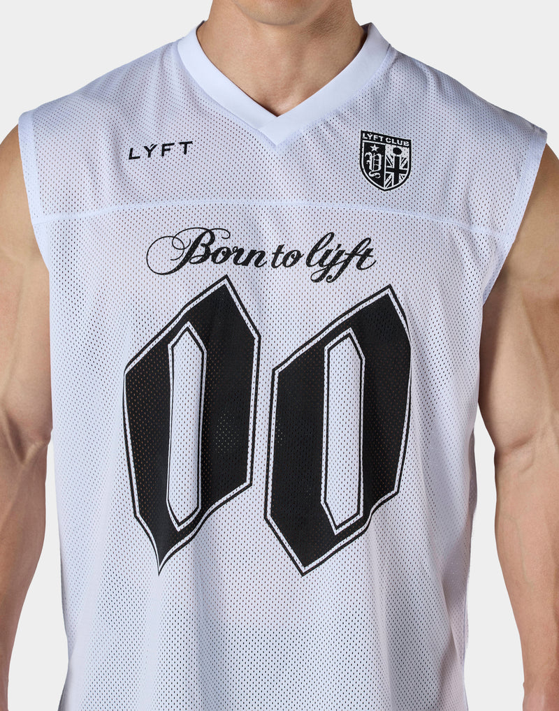 Mesh Football Tanktop - White – LÝFT