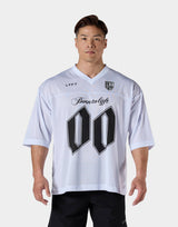 Extra Big Mesh Football T-Shirt - White