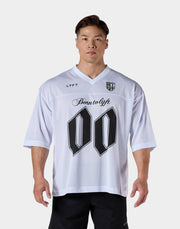 Extra Big Mesh Football T-Shirt - White