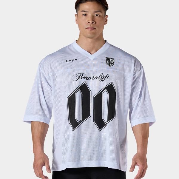 Extra Big Mesh Football T-Shirt - White – LÝFT