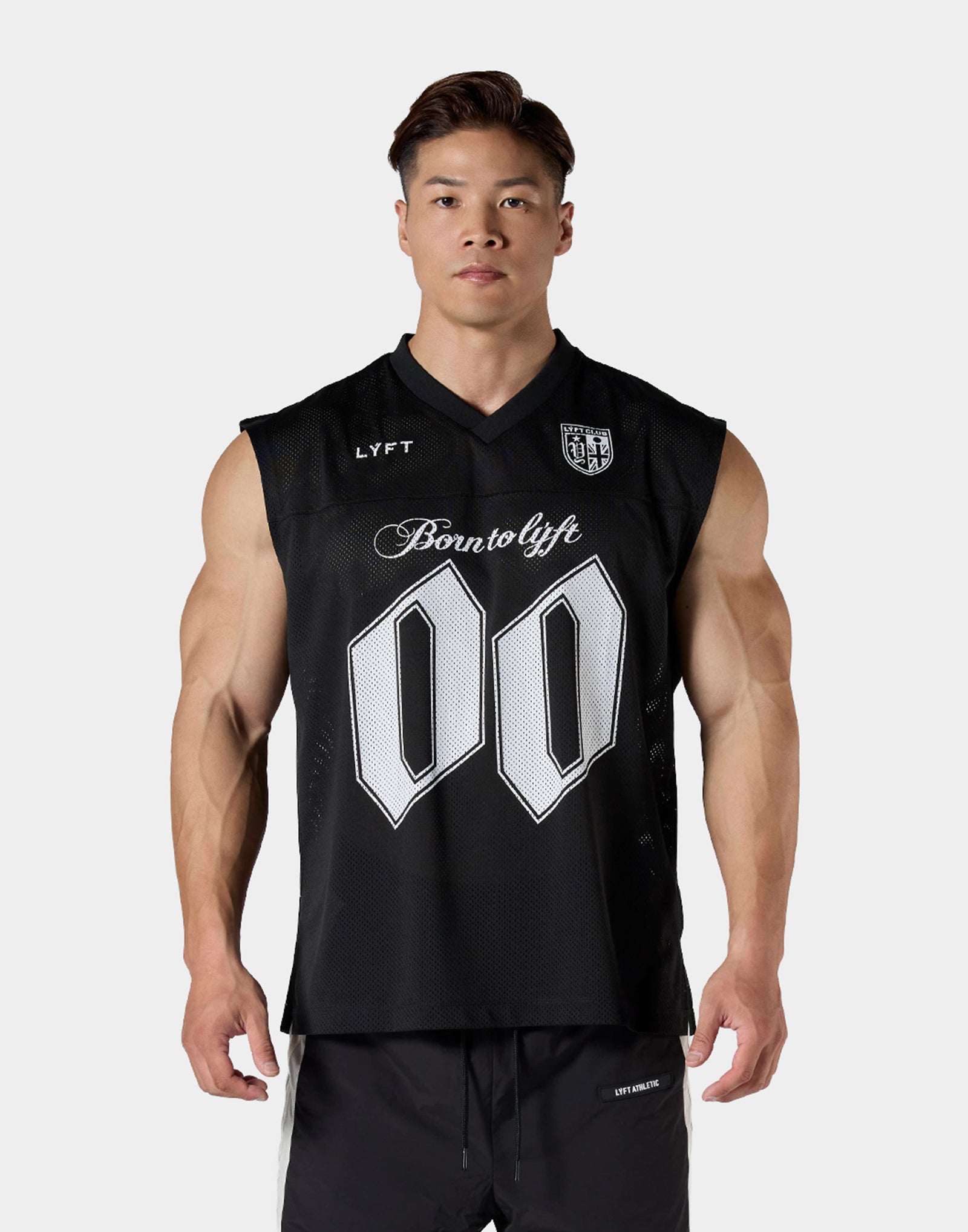 Mesh Football Tanktop - Black – LÝFT