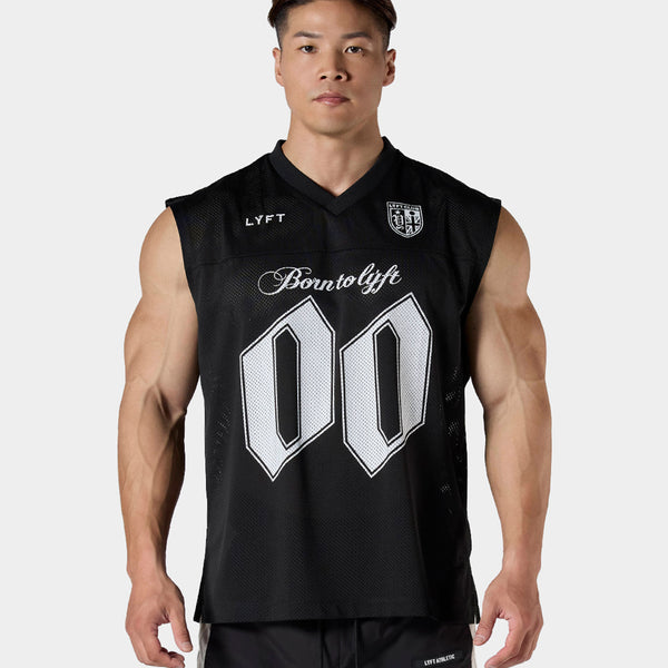 Mesh Football Tanktop - Black – LÝFT