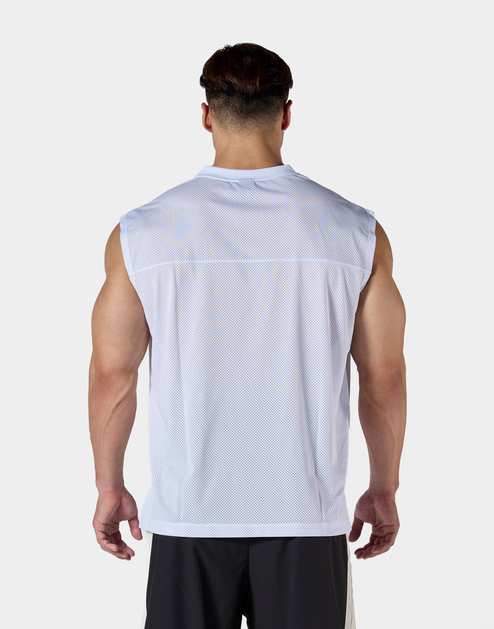 Mesh Football Tanktop - White – LÝFT
