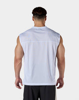 Mesh Football Tanktop - White