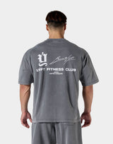 Old Ý Graphic Vintage Big T-Shirt - D.Grey