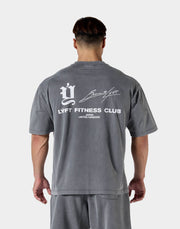 Old Ý Graphic Vintage Big T-Shirt - D.Grey