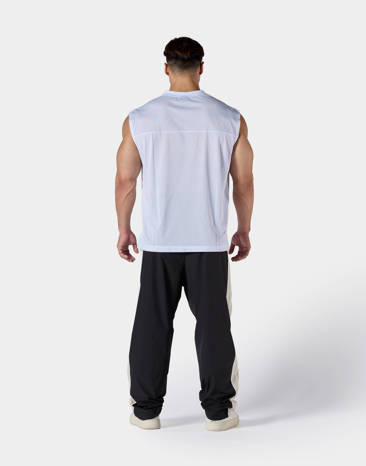 Mesh Football Tanktop - White