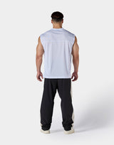 Mesh Football Tanktop - White
