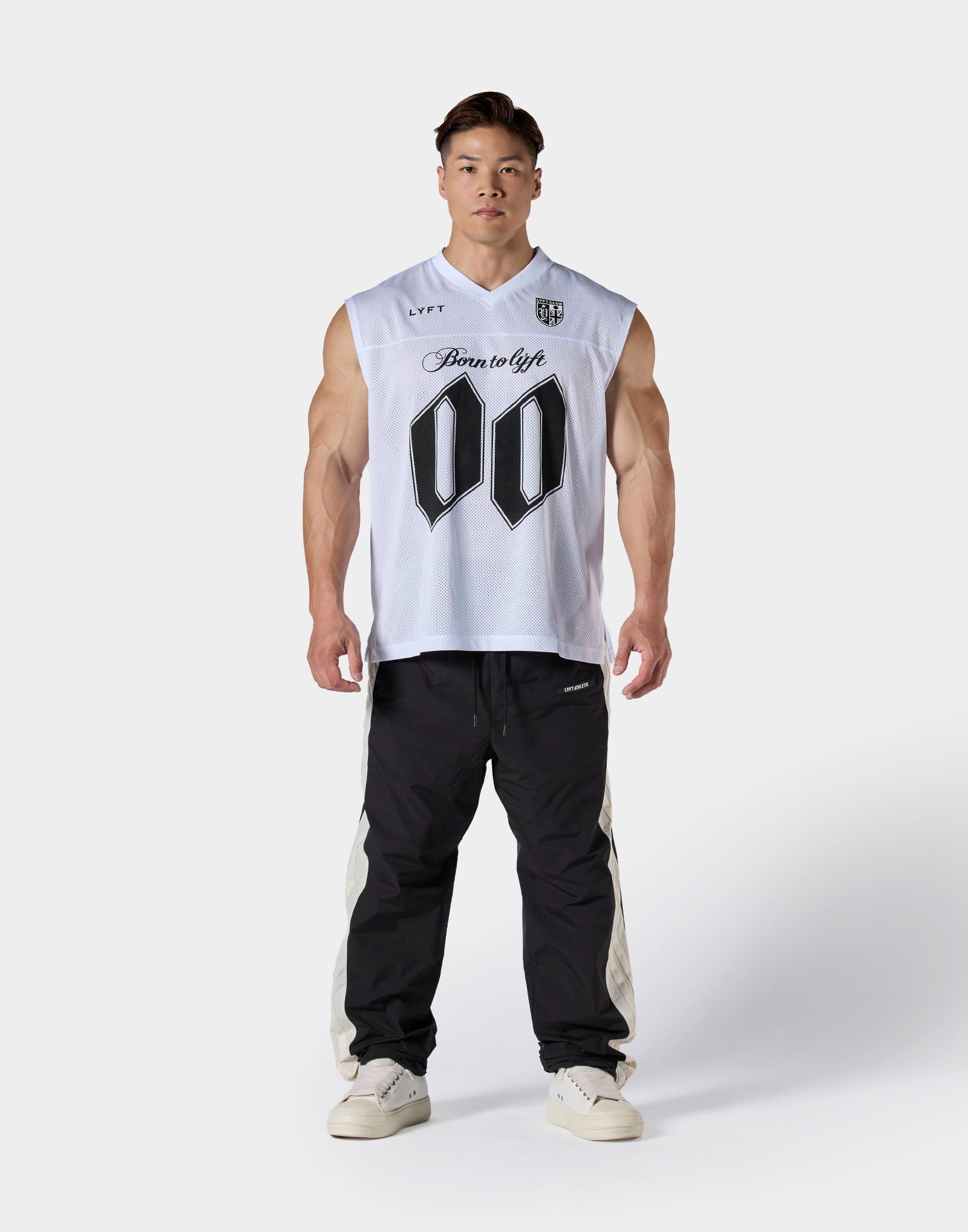 Mesh Football Tanktop - White – LÝFT