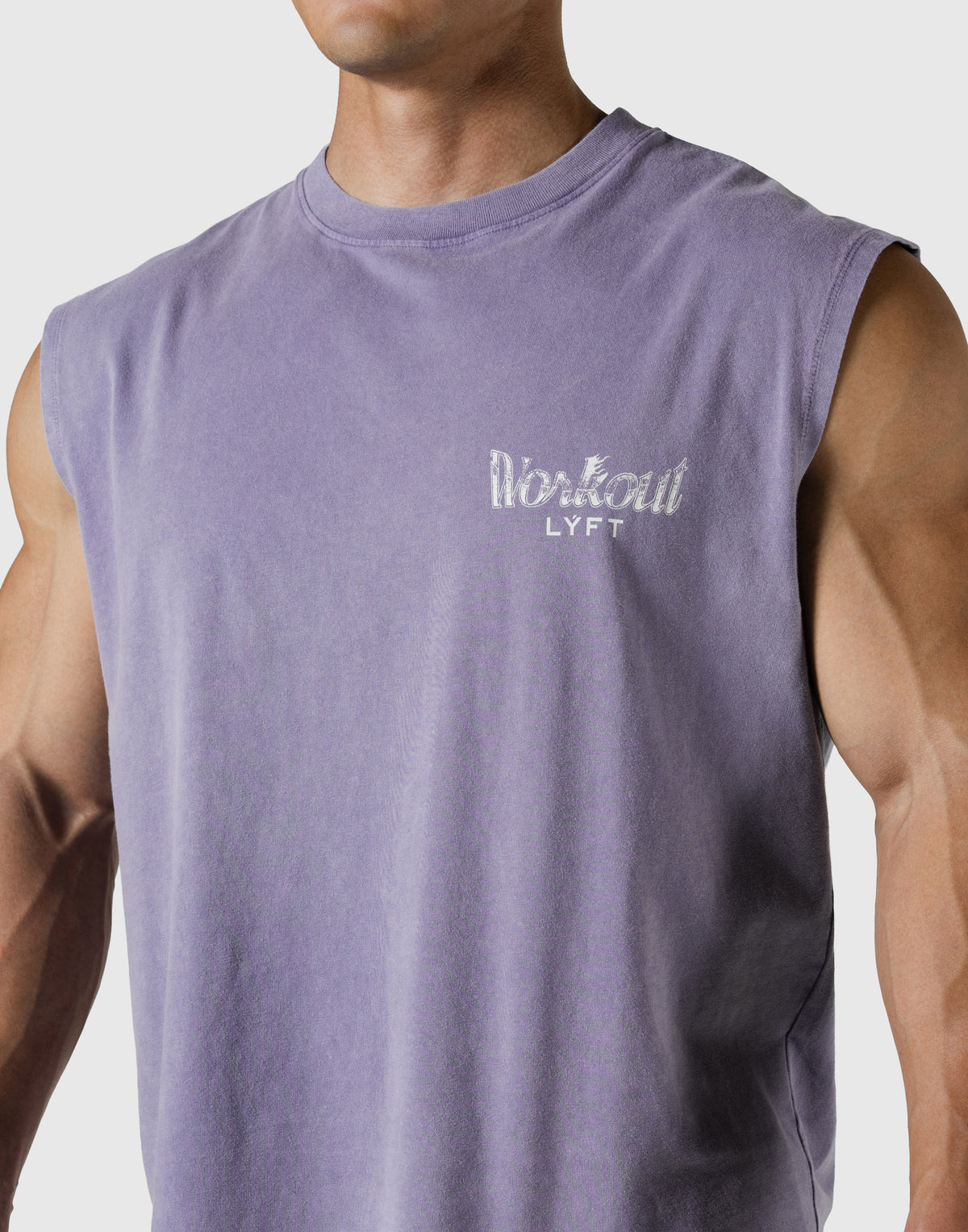 Work Out Graphic Vintage Tanktop - Purple