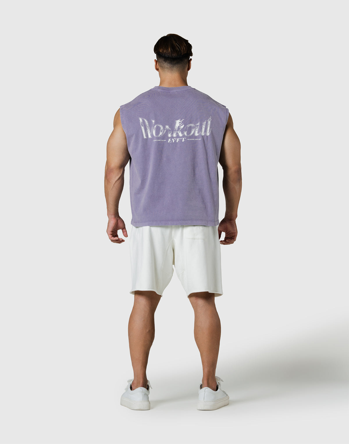 Work Out Graphic Vintage Tanktop - Purple