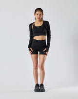 Soft Compression Shrug - Black