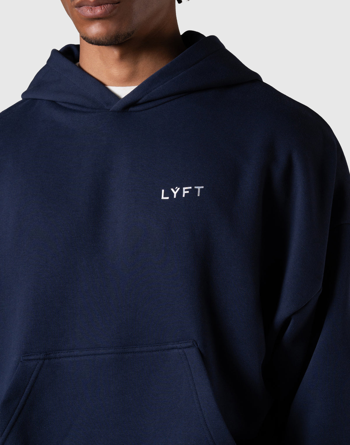 One Point LÝFT Logo Sweat Hoodie - Navy