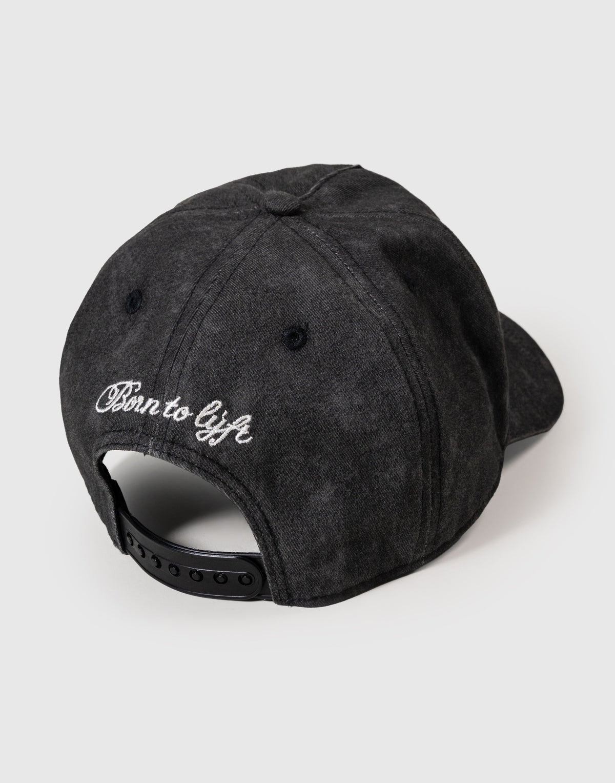 LÝFT Embroidered Emblem Vintage Cap - Black