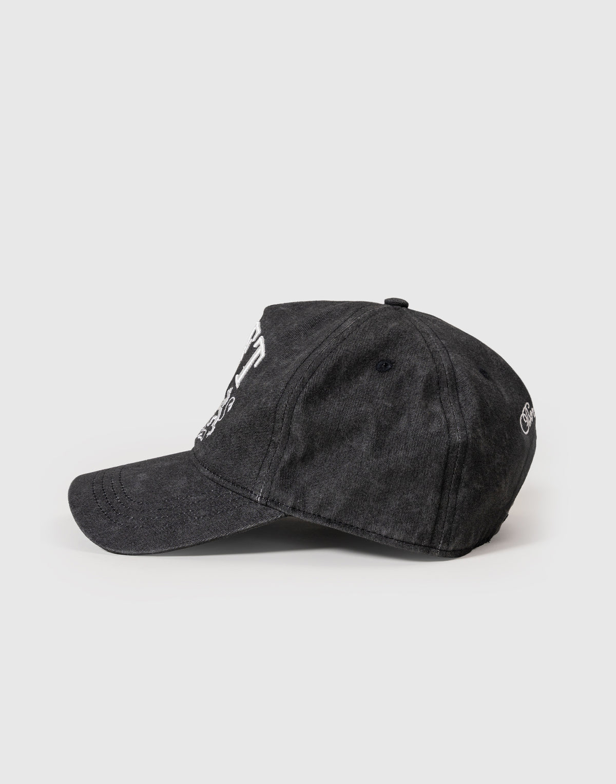 LÝFT Embroidered Emblem Vintage Cap - Black