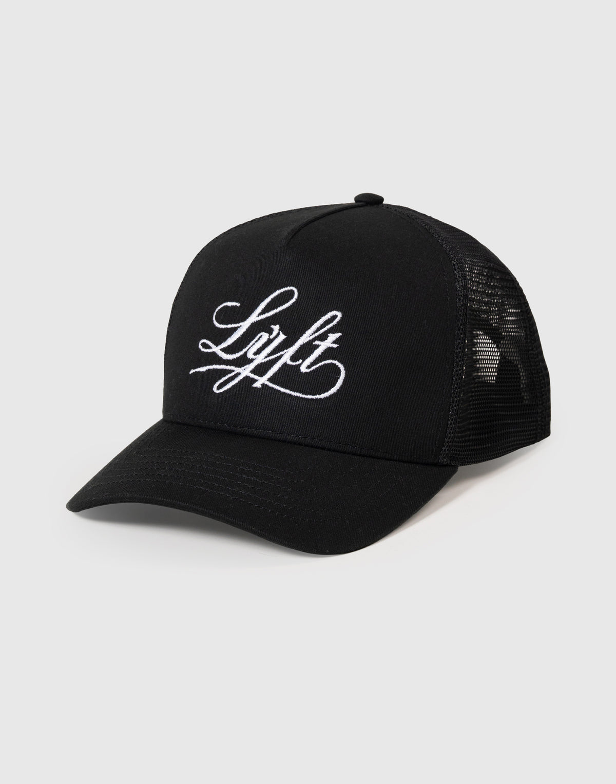 Classic Script Logo Mesh Cap - Black