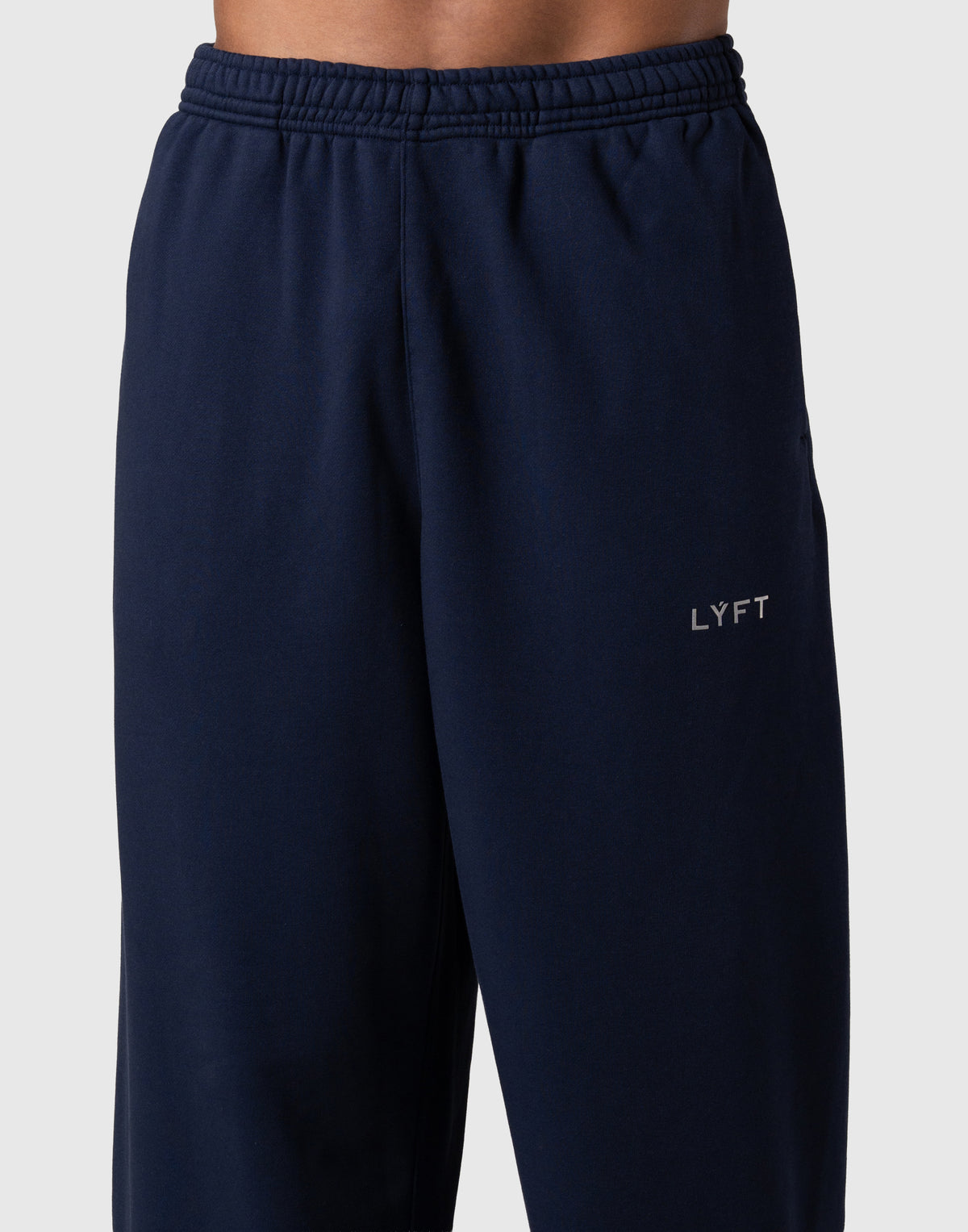 One Point LÝFT Logo Wide Sweat Pants - Navy