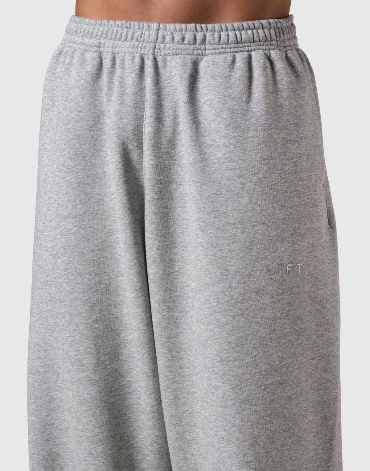 One Point LÝFT Logo Wide Sweat Pants - Grey