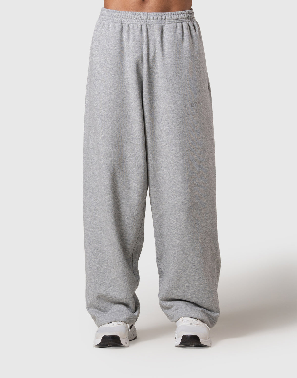 One Point LÝFT Logo Wide Sweat Pants - Grey