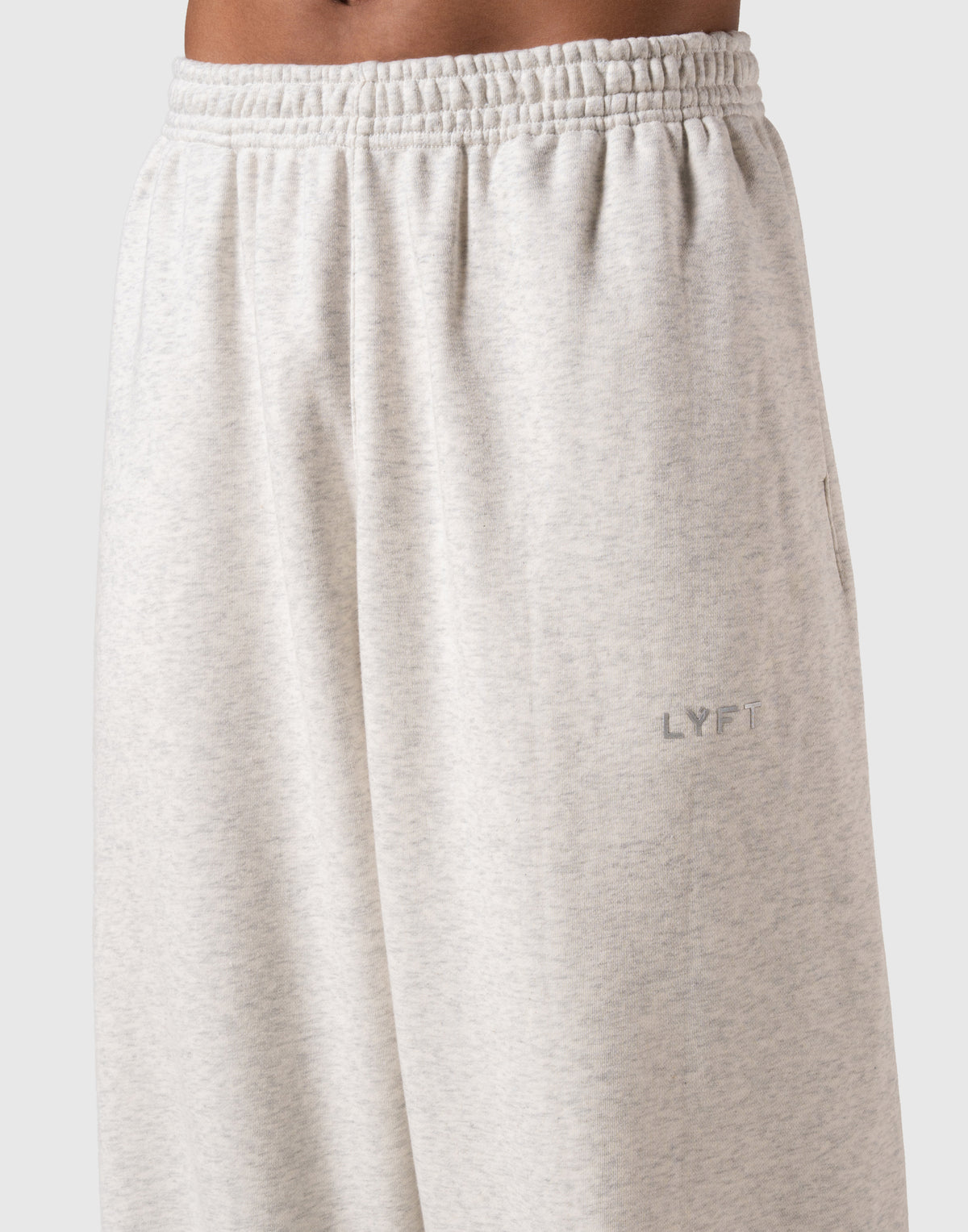 One Point LÝFT Logo Wide Sweat Pants - Ivory