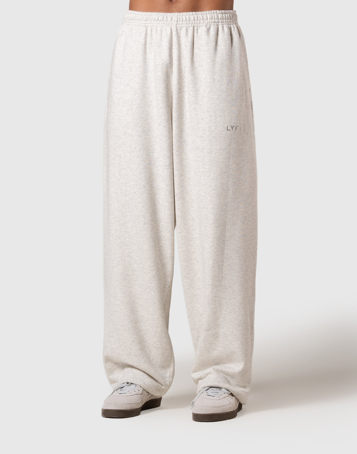 One Point LÝFT Logo Wide Sweat Pants - Ivory