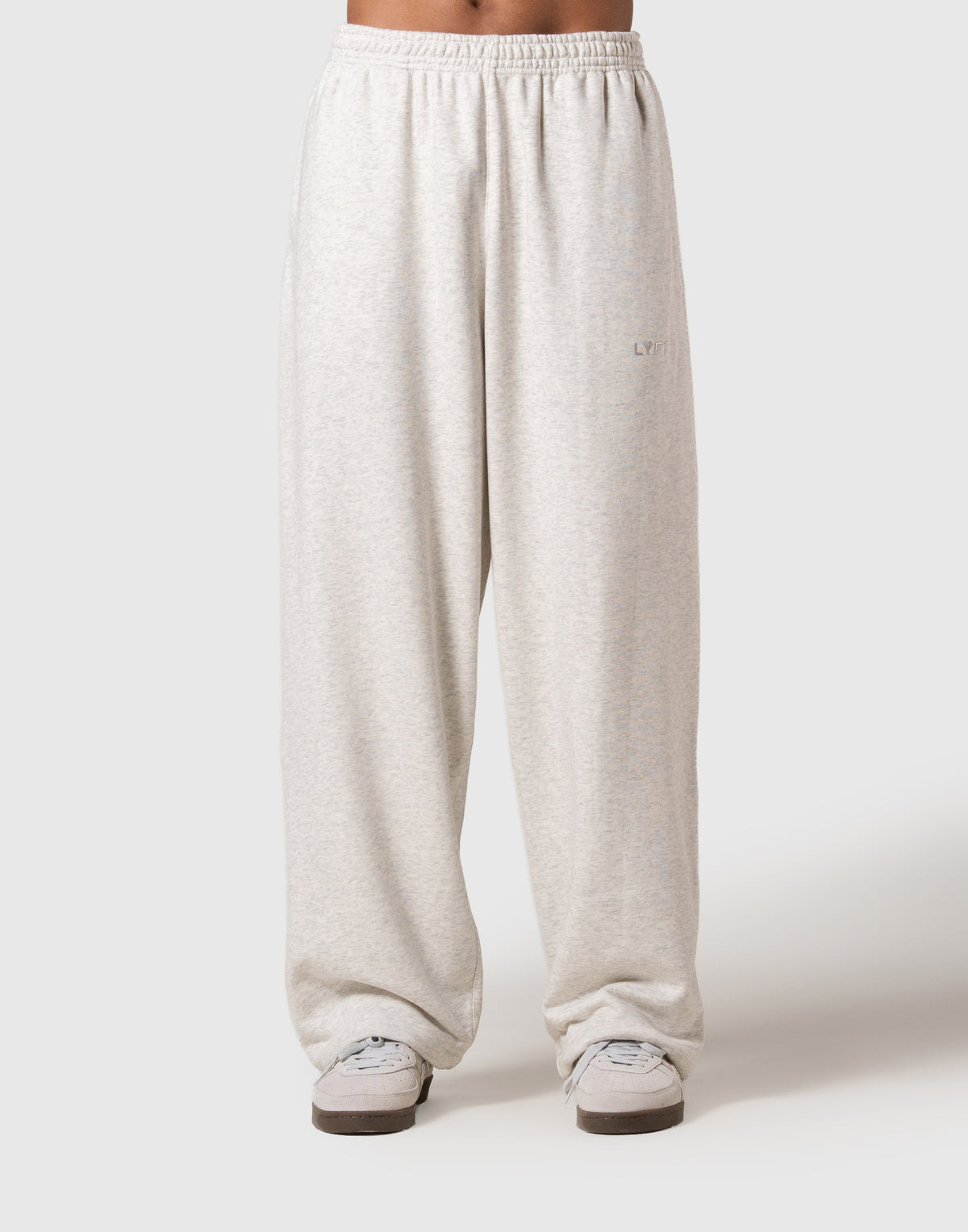 One Point LÝFT Logo Wide Sweat Pants - Ivory