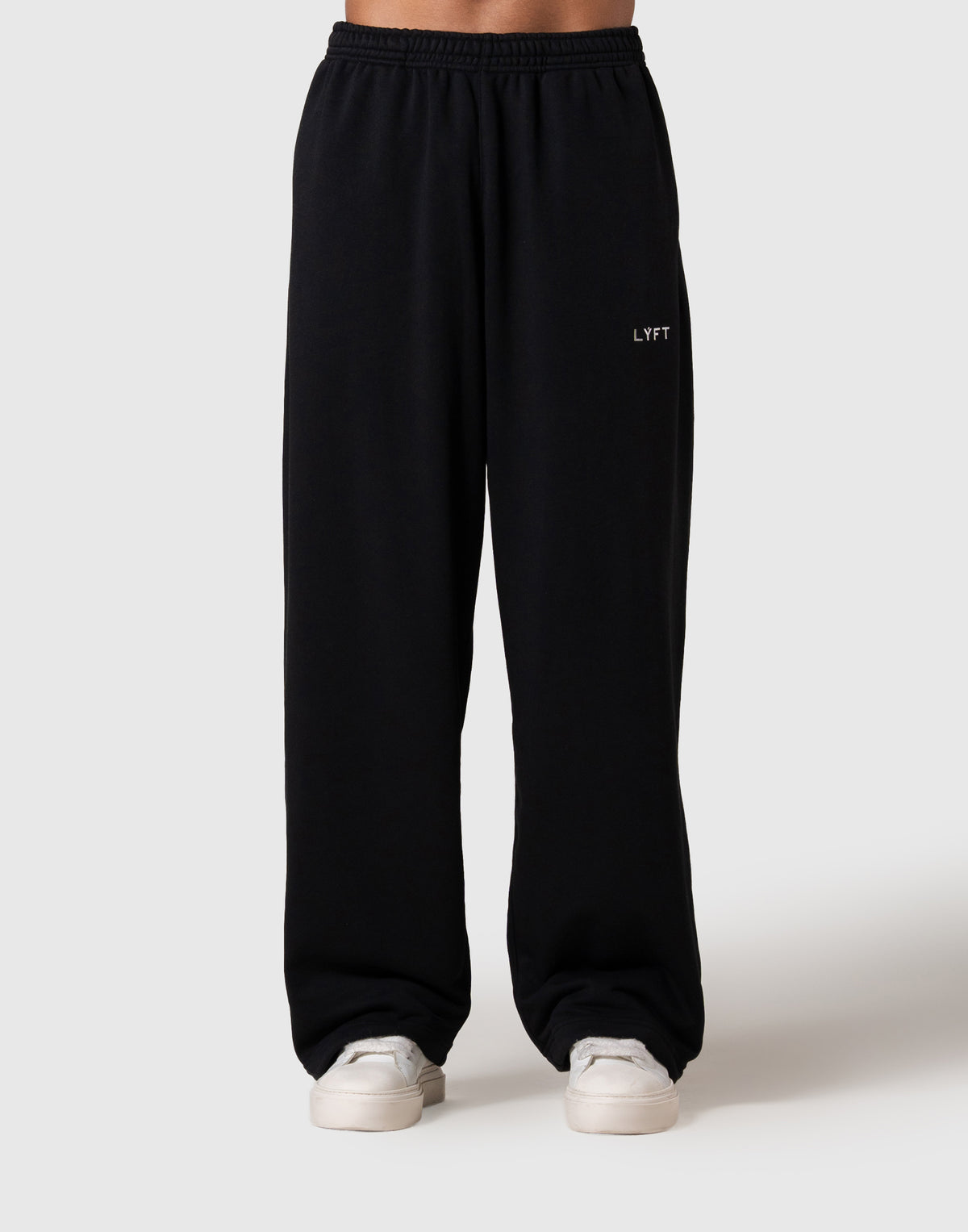 One Point LÝFT Logo Wide Sweat Pants - Black