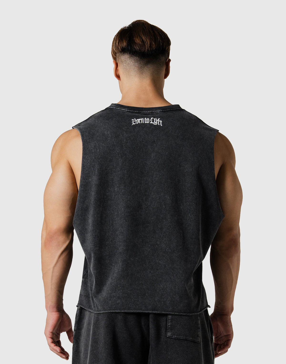 Plate Fire Graphic Vintage Box Tanktop - Black