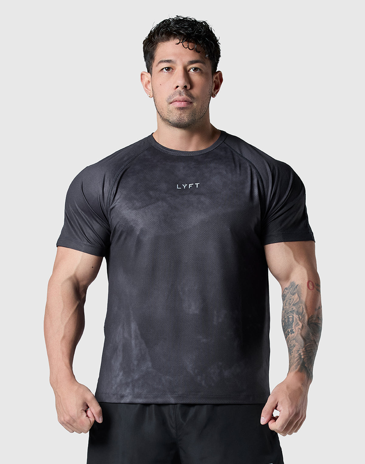Original Pattern All Print Standard T-Shirt - Black