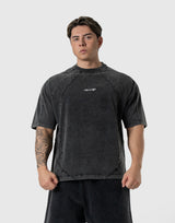Original Pattern Vintage Big T-Shirt - Black
