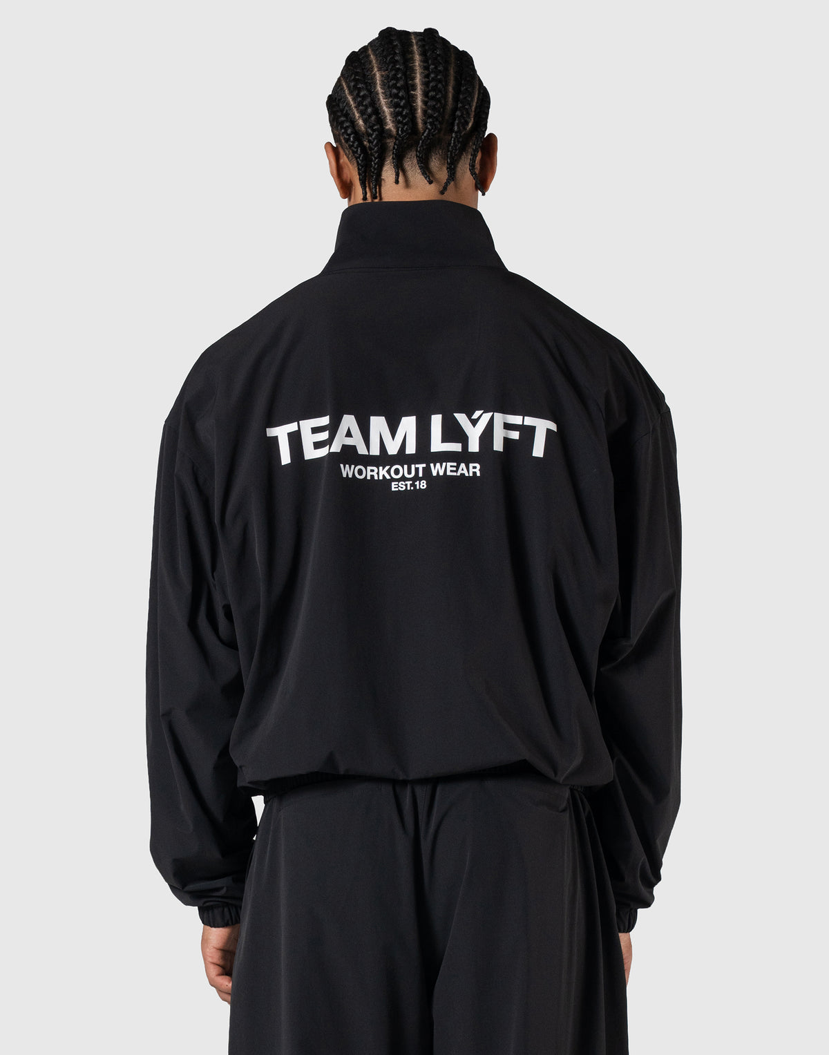 TEAM LÝFT Logo Nylon Jacket - Black