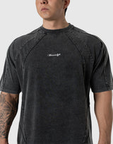 Original Pattern Vintage Big T-Shirt - Black