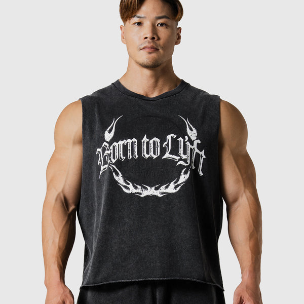Plate Fire Graphic Vintage Box Tanktop - Black – LÝFT